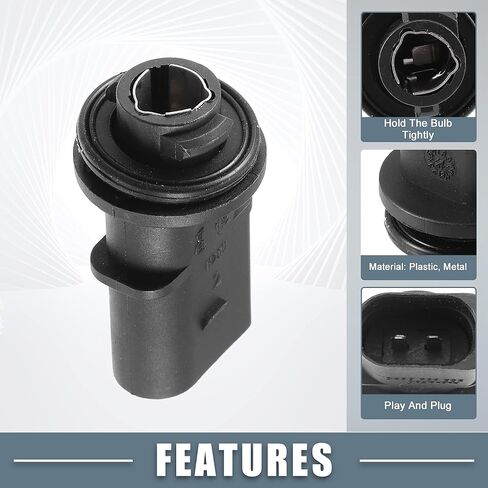 Front Indicator Turn Signal Light Lamp Bulb Holder 8N0953053 8N0-953-053 for VW Golf 2015-2016 Plastic Black in Kuwait