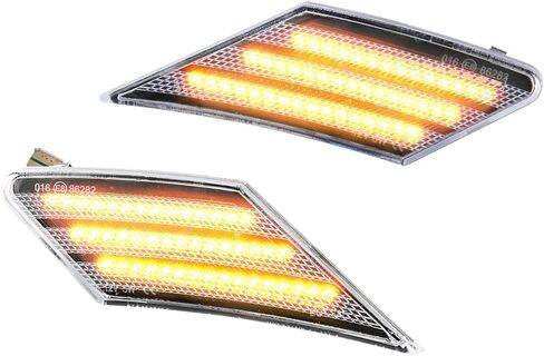 1 Pair Front Left Right Side Turn Signal Light Lamps for Toyota 86 for Subaru BRZ for Scion FR-S 2013-2019 | Clear Lens Amber LED Light | Replaces # 84912CA150, 84912CA140 in Kuwait