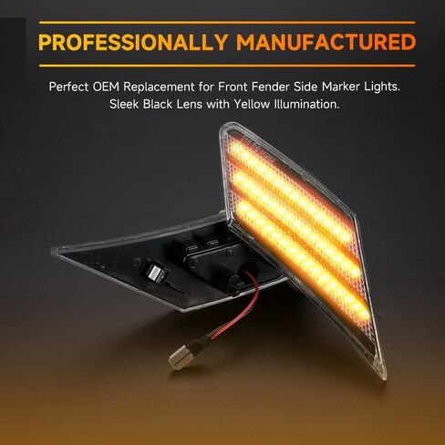 1 Pair Front Left Right Side Turn Signal Light Lamps for Toyota 86 for Subaru BRZ for Scion FR-S 2013-2019 | Clear Lens Amber LED Light | Replaces # 84912CA150, 84912CA140 in Kuwait