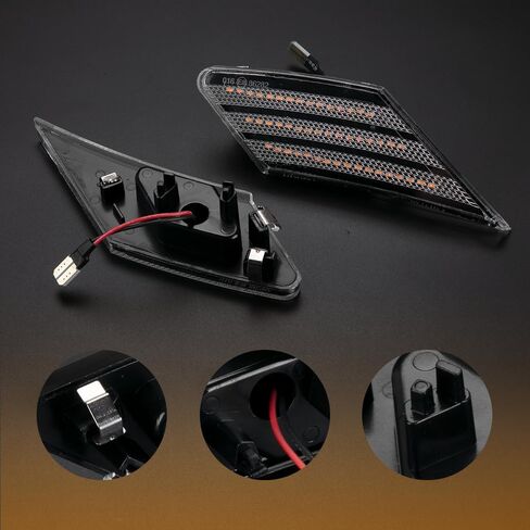 1 Pair Front Left Right Side Turn Signal Light Lamps for Toyota 86 for Subaru BRZ for Scion FR-S 2013-2019 | Clear Lens Amber LED Light | Replaces # 84912CA150, 84912CA140 in Kuwait