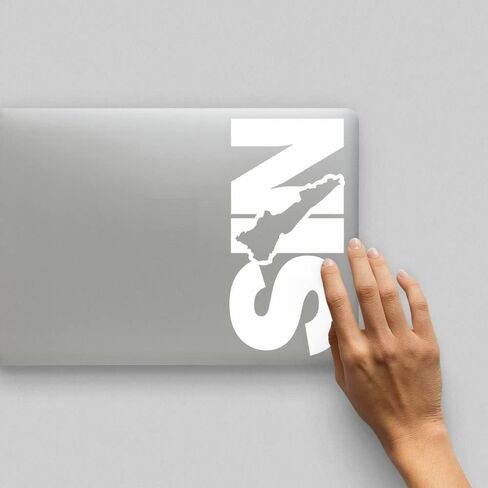 Sticker Sinaloa Decal Mexico Letters Car Truck Window Laptop Map Vinyl Bumper SIN Estado MX (3.9 x 9 inches, Sinaloa) in Kuwait