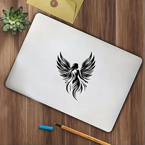 2 PCS Angel's Wings Vinyl Decals, Waterproof Removable Stickers for Laptops, Cars, Trucks, Bumpers,Motorcycles Z-144 in Saudi Arabia