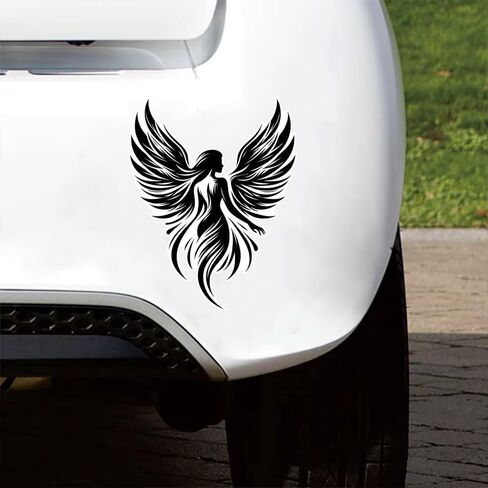 2 PCS Angel's Wings Vinyl Decals, Waterproof Removable Stickers for Laptops, Cars, Trucks, Bumpers,Motorcycles Z-144 in Saudi Arabia