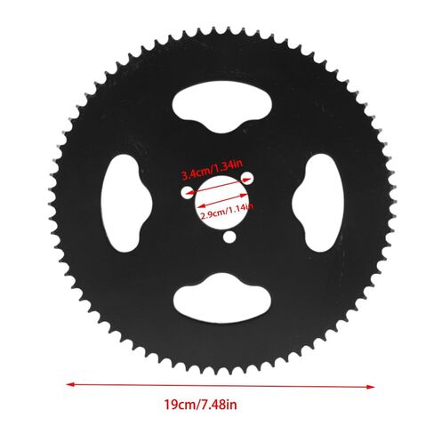 T8F 74T Steel Rear Sprocket - 29mm ID Replacement Sprocket for Mini Bikes, ATVs, Go Karts & Small Motorcycles (19cm/7.48in Diameter)‌ in Kuwait