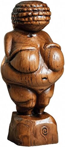Venus of Willendorf Statue, Paleolithic Art Figurine, Museum Replica, Goddess of Fertility Sculpture 4.9'' (A) in Saudi Arabia