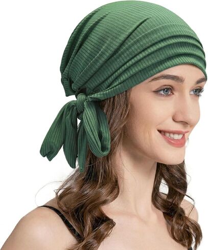 ZLYC Chemo Headwear for Women Soft Head Scarf Headwraps Beanie Hat Stretch Skull Cap in Saudi Arabia