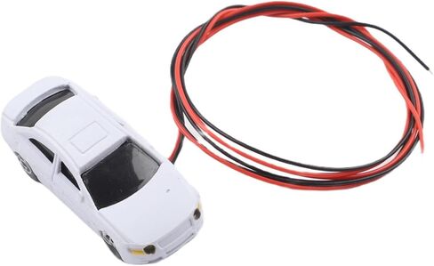 Bundle Of 10 LED Illuminated Model Cars For N Scale Railway Street Scene And Architectural Layout Made From Plastic And Operated On 12V With Series Resistor in Saudi Arabia