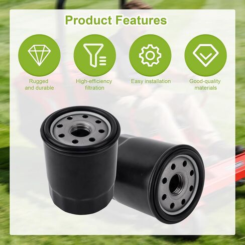 2pcs Oil Filter Replacement for Hydro-Gear 52114 Toro 109-3321 Gravely 21545100, Transmission & Hydraulic Automotive Engine Car Filtro Aceite Motor Compatible with Ariens Bad Boy Bush Hog Exmark in Kuwait