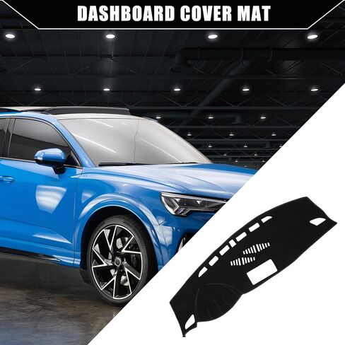 Dash Cover for Audi Q3 2012-2018 / Center Console Dashboard Cover/Non-Slip/Polyester / 1 Pcs Black in Kuwait