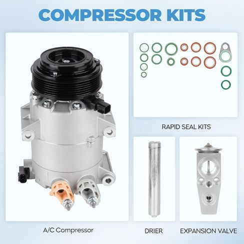 NEW AC Compressor Component Kit complete Fit for 2017 2018 2019 Ford Escape 1.5L, CO 29113C AK1955, Air Condition automotive replacement in Kuwait