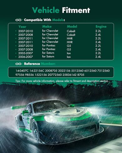 SCITOO AC Compressor Clutch Fit for Chevrolet for Cobalt 2.2L 2007-2010, Air Conditioning Compressor for Chevrolet for HHR 2.2L 2.4L 2007-2011, for Pontiac for G5 2.2L 2007-2010 in Kuwait