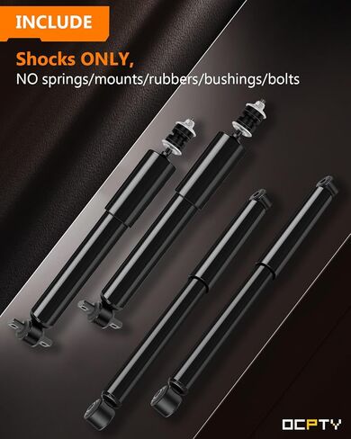 (2WD) Shocks for Chevy for GMC - OCPTY Front Rear Gas Shock Absorbers Fit for 1999 2000 2001 2002 2003 2004 2005 2006 2007 for Chevy Silverado 1500,1999-07 for GMC Sierra 1500 344380 344365 Set of 4 in Kuwait
