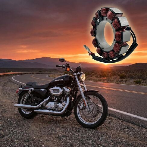 ملف الجزء الثابت 29987-02 29987-02A لـ Harley FLHR FLHT FLTR 2002-2005، مولد 45 أمبير يناسب Electra Glide Ultra Classic Road King Police 1450 Twin Cam 88 Touring in Kuwait