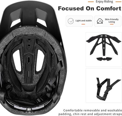 Kids Bike Helmet for Boys Girls Ages 5-8 & 8-14, Adjustable 48-56cm Youth Helmet with Visor, Multi-Sport Lightweight for Cycling Scooter Skating Skateboard in Saudi Arabia