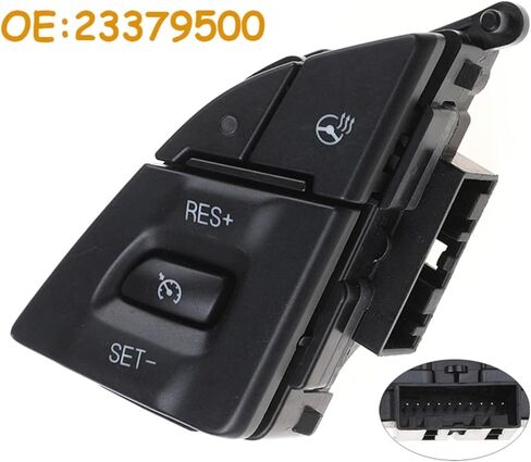 Steering Wheel Switch Compatible with Chevrolet for Camaro 2016 2017 2018 2019 2020 2021 2022 2023 2024 Car Steering Wheel Cruise Control Button Switch 23379500 in Kuwait