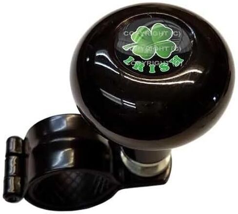 Black Steering Wheel Suicide Spinner Handle Knob Truck for Irish Clover Solid BG Model-PYT-8888-4886 in Saudi Arabia