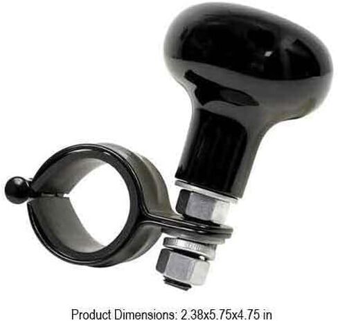 Black Steering Wheel Suicide Spinner Handle Knob Truck for Irish Clover Solid BG Model-PYT-8888-4886 in Saudi Arabia