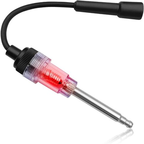 Inline Spark Plug Tester Small Motor Vehicle Engine Ignition Armature Diagnostic Detector Compatible with Motorcycle, Automobile, Lawn Mower etc Internal and External Engines (1 pcs) in Saudi Arabia