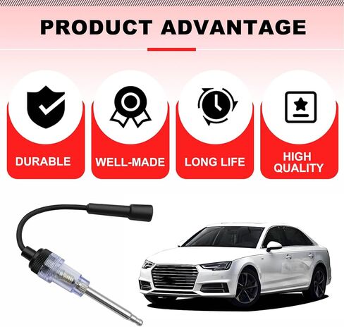 Inline Spark Plug Tester Small Motor Vehicle Engine Ignition Armature Diagnostic Detector Compatible with Motorcycle, Automobile, Lawn Mower etc Internal and External Engines (1 pcs) in Saudi Arabia