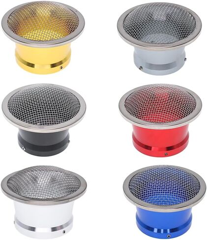 Universal Aluminum Air Filter Cup for PWK PE Carburetors — CNC Throttle Bell-Mouth Intake for Motorcycle, ATV, Dirt Bike (Silver, 50MM) in Saudi Arabia