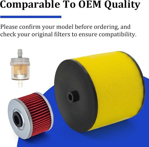 17254-HN5-670 Air Filter 15412-HM5-A10 Oil Filter Compatible with Honda Rancher 350 2000-2006/Rancher 400 2004-2007 in Saudi Arabia