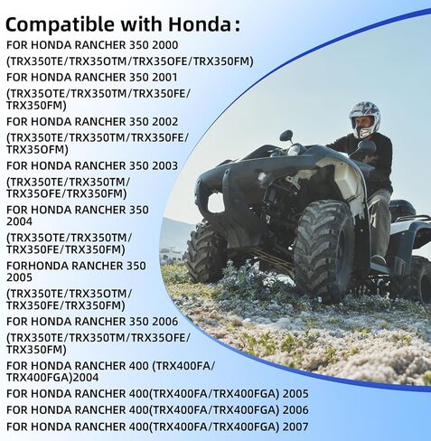 17254-HN5-670 Air Filter 15412-HM5-A10 Oil Filter Compatible with Honda Rancher 350 2000-2006/Rancher 400 2004-2007 in Saudi Arabia