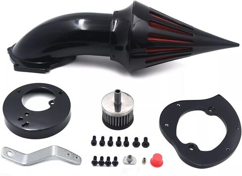 High-Performance Spike Air Intake Filter Kit for Honda VTX1300 (VTX 1300) 1986-2012 | Direct Replacement Air Cleaner with Steel Mesh | Black Motorcycle Air Filter Upgrade in Saudi Arabia