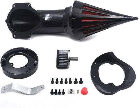 High-Performance Spike Air Intake Filter Kit for Honda VTX1300 (VTX 1300) 1986-2012 | Direct Replacement Air Cleaner with Steel Mesh | Black Motorcycle Air Filter Upgrade in Saudi Arabia
