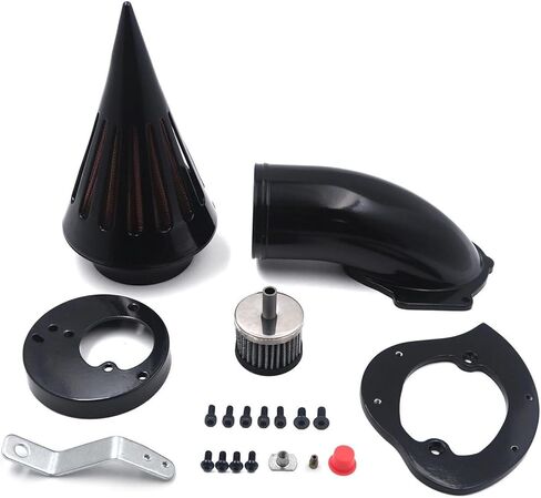 High-Performance Spike Air Intake Filter Kit for Honda VTX1300 (VTX 1300) 1986-2012 | Direct Replacement Air Cleaner with Steel Mesh | Black Motorcycle Air Filter Upgrade in Saudi Arabia