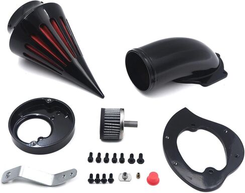 High-Performance Spike Air Intake Filter Kit for Honda VTX1300 (VTX 1300) 1986-2012 | Direct Replacement Air Cleaner with Steel Mesh | Black Motorcycle Air Filter Upgrade in Saudi Arabia