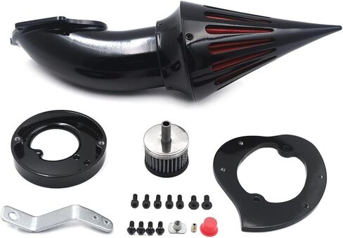 High-Performance Spike Air Intake Filter Kit for Honda VTX1300 (VTX 1300) 1986-2012 | Direct Replacement Air Cleaner with Steel Mesh | Black Motorcycle Air Filter Upgrade in Saudi Arabia