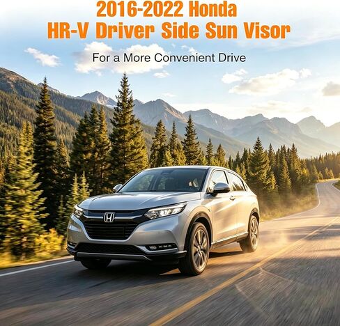 Sun Visor with Vanity Mirror – Platinum Gray for Honda HR-V 2016-2022 EX-L/EX/LX/Sport | Driver Side Replacement, Replaces 83230-T7W-A12ZA / 83280-T7W-A11ZA(Left Side) in Saudi Arabia