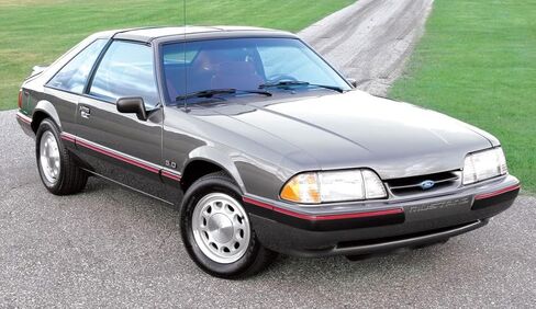 شعار شبكة فورد البيضاوية الزرقاء 3-1/2 بوصة لسيارة موستانج LX 1987-1993 in Kuwait