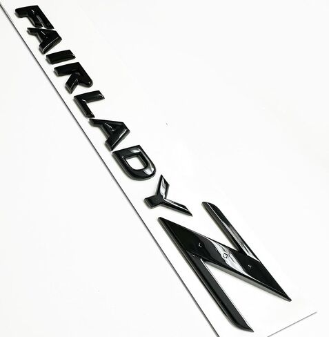 Generic 3D glossy black fair lady Z letter car sticker emblem badge for rear trunk tailgate, 3DBadge-FAIRLADYZ in Kuwait
