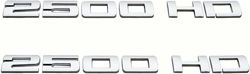 2pcs 2500HD 2500 HD Nameplates Emblems Badges Replacement for Gm Silverado Sierra (Chrome) in Saudi Arabia