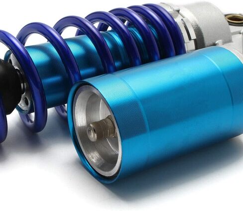 YONGHONG 13 3/8" 340mm Air Shocks Absorber Compatible with Honda Yamaha Motorcycle ATV 1PC(Blue/Silvery) in Saudi Arabia