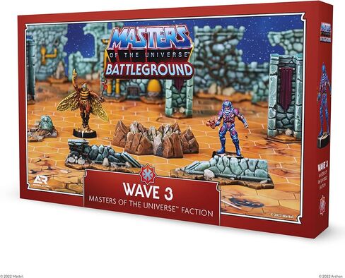 Masters of The Universe Battleground Expansion Set - Wave 3 Masters of The Universe Faction - Includes 2 Character minis Man-E-Faces and Buzz-Off, Terrain, Rules and More - for Ages 14+ in Kuwait