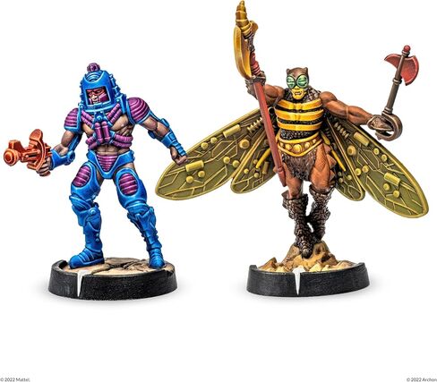 Masters of The Universe Battleground Expansion Set - Wave 3 Masters of The Universe Faction - Includes 2 Character minis Man-E-Faces and Buzz-Off, Terrain, Rules and More - for Ages 14+ in Kuwait
