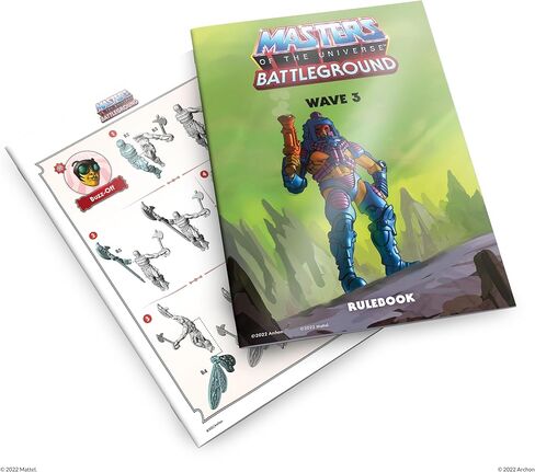 Masters of The Universe Battleground Expansion Set - Wave 3 Masters of The Universe Faction - Includes 2 Character minis Man-E-Faces and Buzz-Off, Terrain, Rules and More - for Ages 14+ in Kuwait