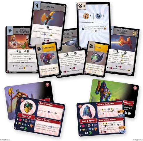 Masters of The Universe Battleground Expansion Set - Wave 3 Masters of The Universe Faction - Includes 2 Character minis Man-E-Faces and Buzz-Off, Terrain, Rules and More - for Ages 14+ in Kuwait