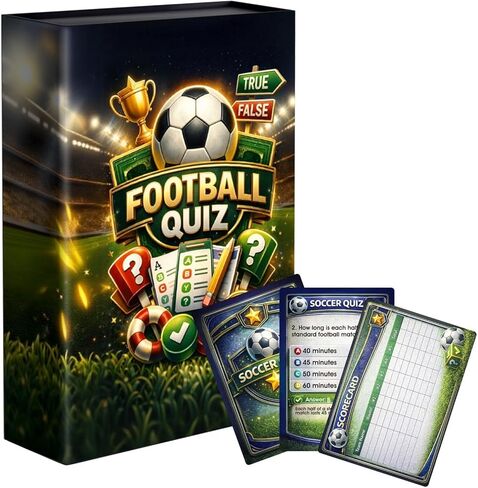 JOH World Cup 2026 Soccer Trivia Card Game - Over 200 Soccer Trivia Questions | Family Game Night | World Cup 2026 Soccer Cards Games for Kids & Adults | Soccer Gift in Saudi Arabia