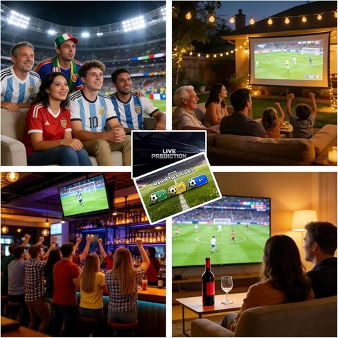 World Cup 2026 Soccer Cards Party Games - 90 Card Set Live Match Prediction Cards Game for Watch Parties & Game Nights, Fun Interactive Soccer Game for Fans in Kuwait