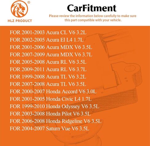 مجموعة ملف إشعال الأداء مكونة من قطعة واحدة متوافقة مع Acura CL EI MDX RL TL Honda Accord Civic Odyssey Pilot Ridgeline Saturn Vue 1.7 L4 3.0 3.2 3.5 3.7 V6 لاستبدال UF242 UF400 in Kuwait