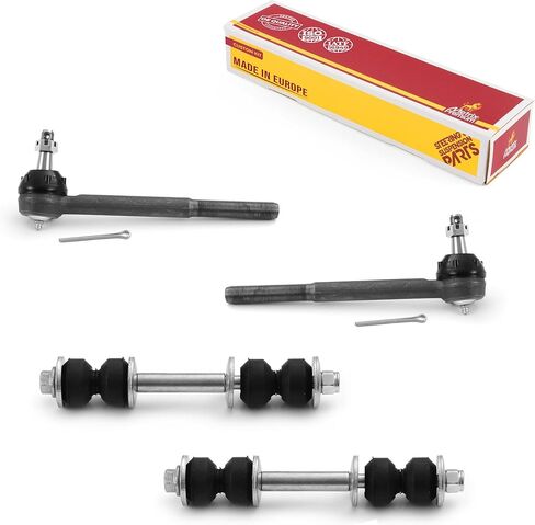 Metrix Premium Chassis Parts GDX - 4 قطع وصلة نهاية قضيب التثبيت الأمامي ومجموعة نهاية قضيب الربط الخارجي تناسب 1998-2003 Ford Explorer، 1998-2011 Ranger، 1998-2001 Mazda B2500، K700542 ES800290 صنع في أوروبا in Kuwait