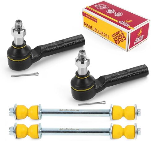 Metrix Premium Chassis Parts GDX - 4 PC Front Sway Bar Stabilizer End Link & Outer Tie Rod End Kit Fits 1998-2003 Ford Explorer, 1998-2011 Ranger,1998-2001 Mazda B2500, K700542 ES800290 Made in Europe in Saudi Arabia