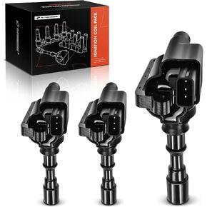 A-Premium Engine Ignition Coil Pack Set of 3 Compatible with Hyundai Santa Fe 2003-2006, XG350 2003-2005 & Kia Amanti 2004-2006, V6 3.5L Engine in Kuwait