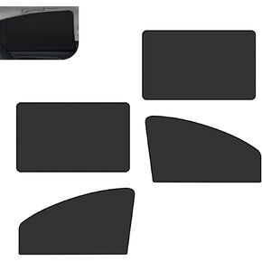 4 PCS Car Side Window Sun Shade, Sunproof Heat Insulation Front Rear Window Shades, Opaque Privacy Protection Cover, Universal for Most Vehicles (Black) in Saudi Arabia