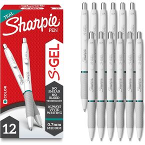 Sharpie S-Gel ، Gel Als ، Medium Point (0.7 مم) ، قلم هلام الحبر الأحمر ، 12 in Kuwait
