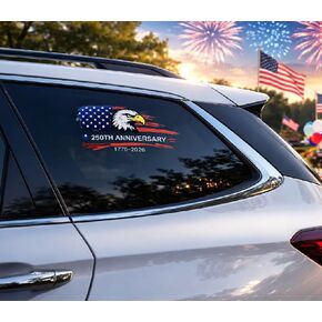 American 250th Anniversary Decals for Car Window, 250 Anniversary USA Stickers Patriotic Stickers, American Flag Decals for Truck Decals for Men for Car Exterior, Vehicle Body, Laptop, Window(2 Pack) in Saudi Arabia