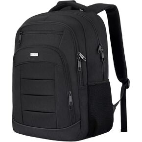 BIKROD Travel Laptop Backpack for Men and Women, Black School Backpacks for Teen Boys and Girls, Water Resistant Back Pack, Business Sturdy Computer Bag in Saudi Arabia